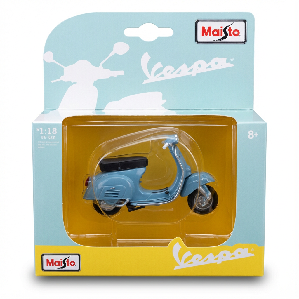 Modellino Vespa 125 – Scala 1:18 (Azzurro)