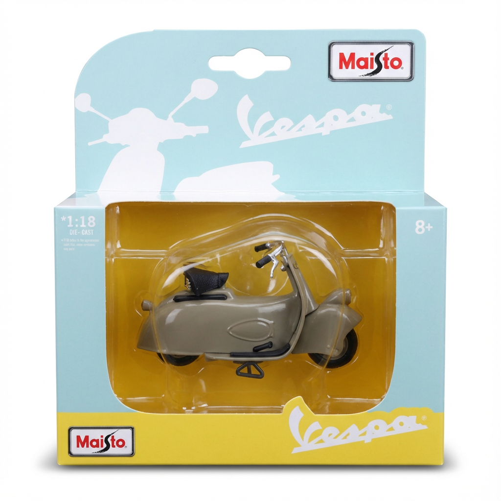 Modellino Vespa 125 Militare – Scala 1:18 (verde militare)