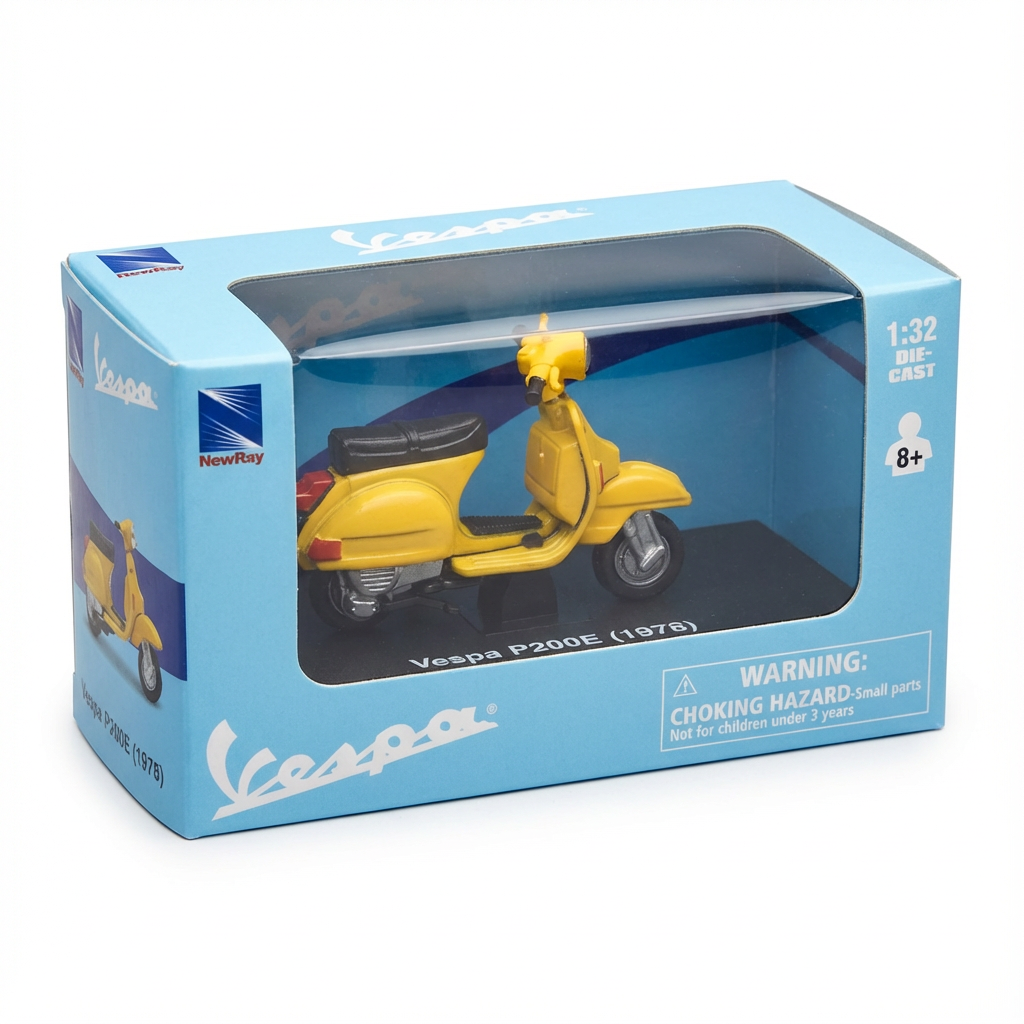 Modellino Vespa P200E (1978) – Scala 1:32