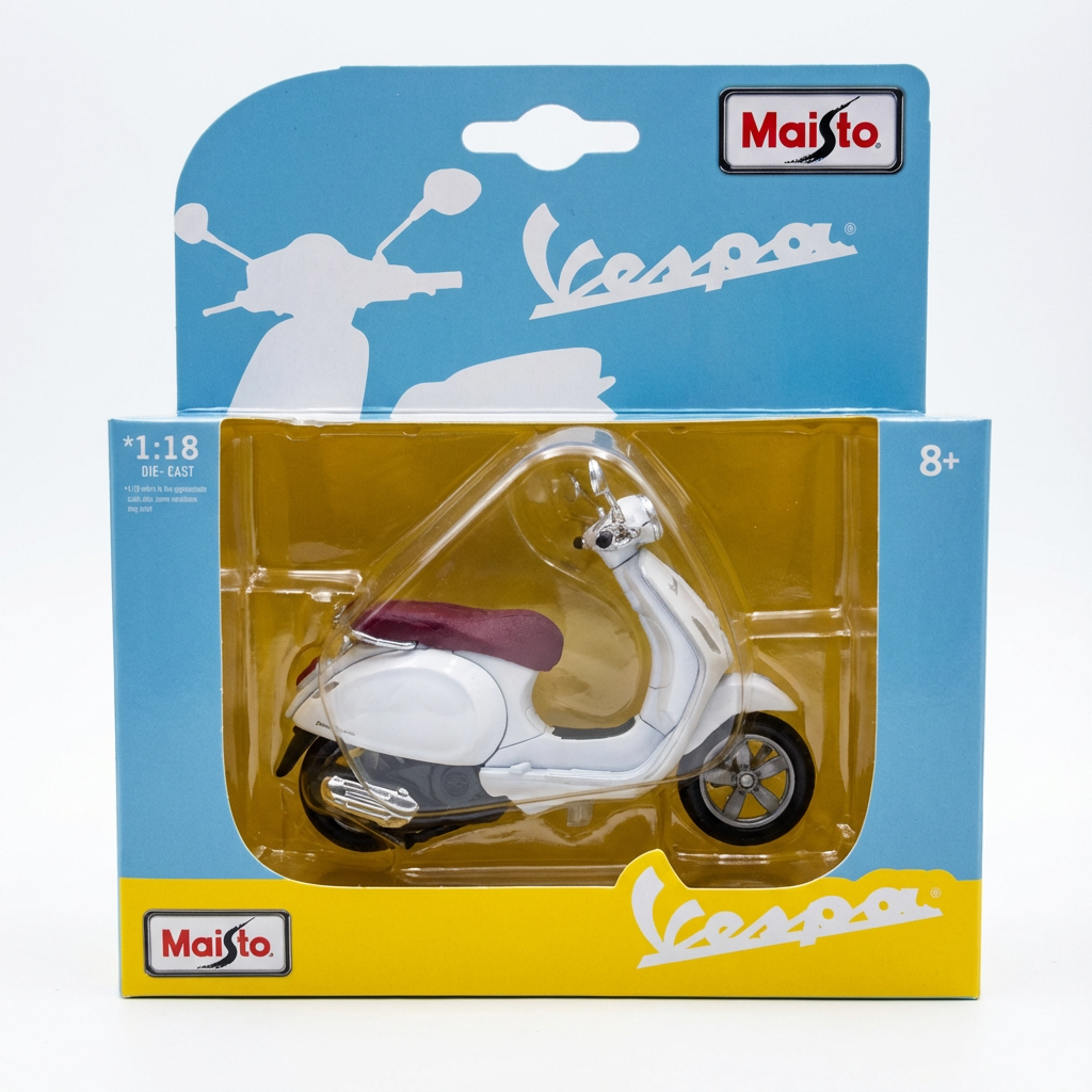 Modellino Vespa primavera 125 – Scala 1:18 (Bianco)