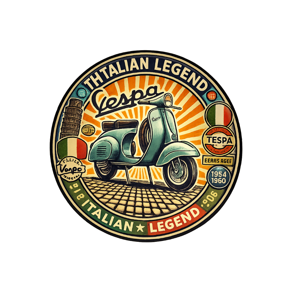 Quadro Vintage in Metallo - Vespa 20x20 cm